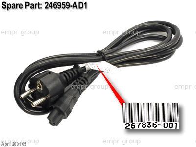 HP ProBook 4410s Laptop (WC561PA) Power Cord 246959-AD1