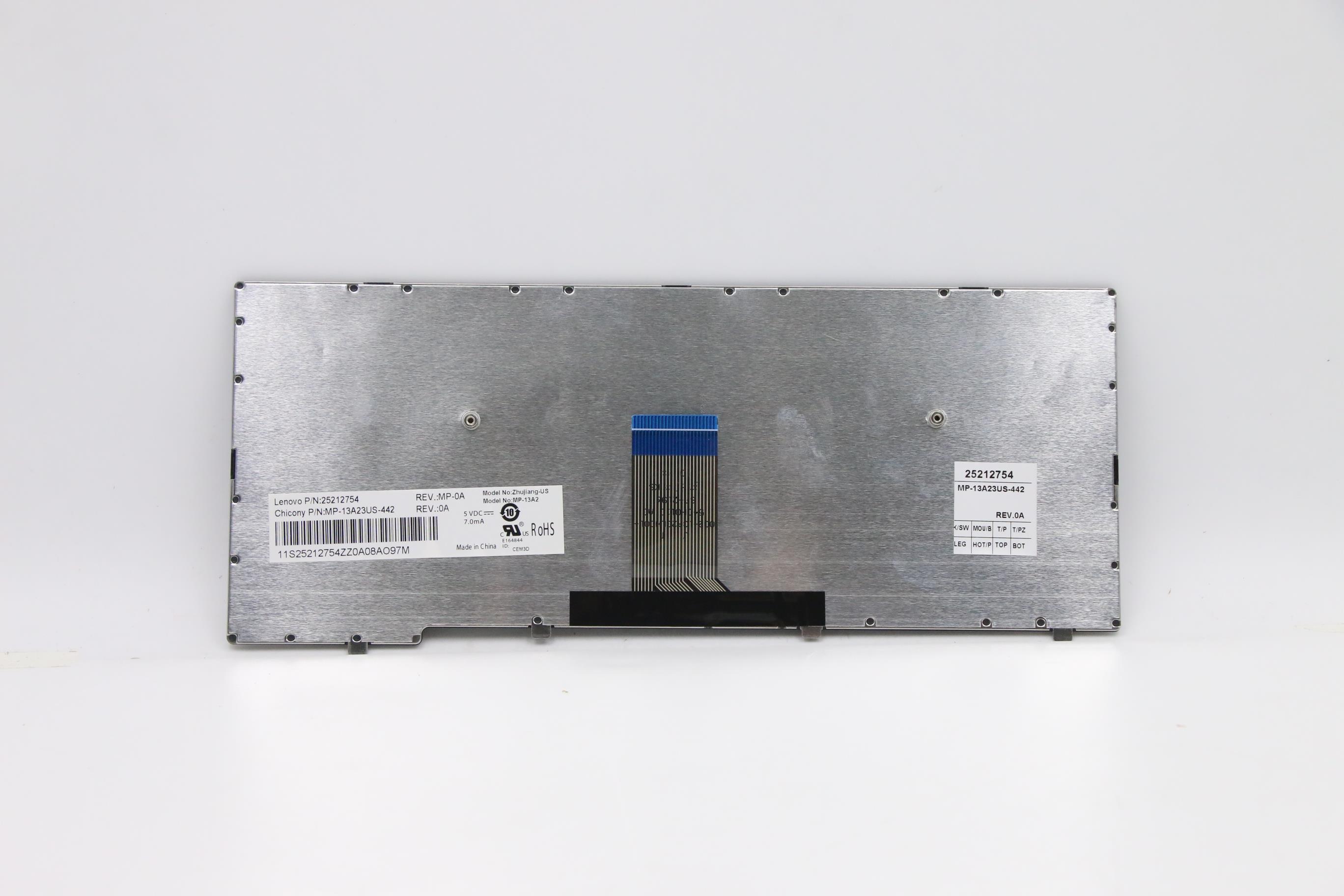 25212754 - Original Lenovo CCY zhujiang US 83KEY blackframeKBD W8