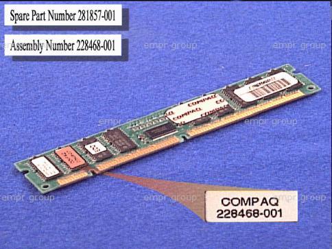 COMPAQ PROFESSIONAL WORKSTATION PW8000 200MHZ - 270100-001 Memory (DIMM) 281857-001