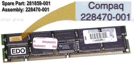 COMPAQ PROFESSIONAL WORKSTATION PW8000 200MHZ - 270202-032 Memory (DIMM) 281859-001