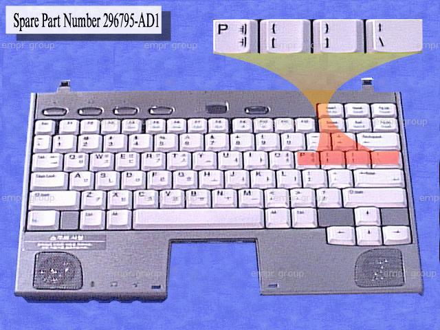 Compaq Armada Notebook PC 4110 - 259300-401 Keyboard 296795-AD1