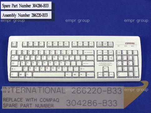 COMPAQ PRESARIO 2244 DESKTOP PC - 310102-334 Keyboard 304286-B33