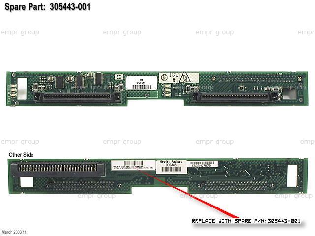 HP DL360G4p X3.0/2M/1G SCSI Svr PRC - 380325-AA1 PC Board 305443-001