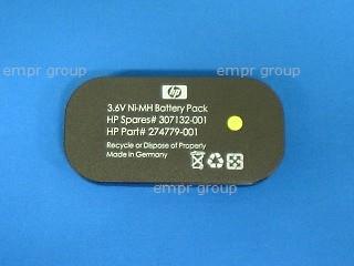 HPE Part 307132-001 HPE Smart Array battery backed write cache (BBWC) 3.6V battery pack assembly - 500mAh Ni-MH - Oval shaped, 12.5mm (0.5in) high, 38mm (1.5in) wide, and 77mm (3.0in) long - For use with the E200 Smart Array controller