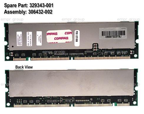 COMPAQ PROFESSIONAL WORKSTATION AP550 1.0GHZ - 470018-980 Memory (DIMM) 317749-001