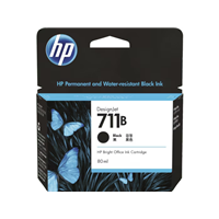 HP 711B 80ml Black Ink Cartridge 3WX01A for HP Designjet T125 Printer