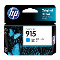 HP 915 Cyan Ink Cartridge (315 pages) - 3YM15AA for HP Officejet 8010 Printer