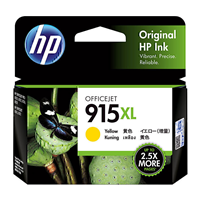 HP 915XL High Yield Yellow Ink Cartridge (825 pages) - 3YM21AA for HP Officejet 8012e Printer