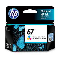 HP 67 Tri Colour Ink Cartridge (100 pages) - 3YM55AA for HP DeskJet 2700 Printer