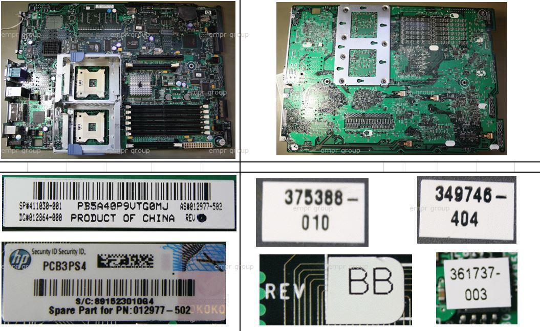Support 411030-001 Hewlett-Packard DL380 G4 SAS system I//O board motherboard