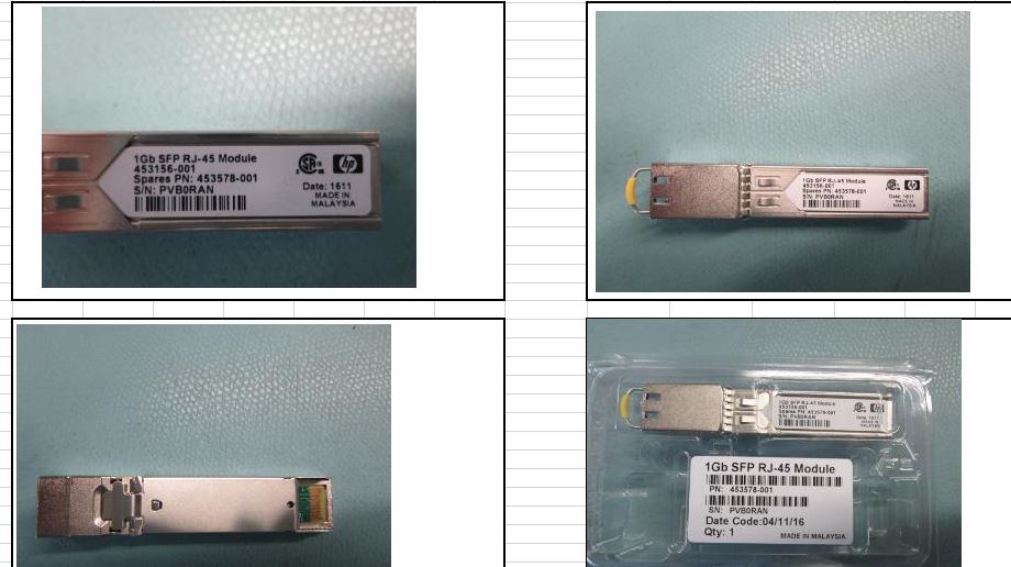 HPE Part 453578-001 HPE Blade System c-Class Virtual Connect 1Gb SFP RJ45 Transceiver - Small Form-factor Pluggable (SFP) Gigabit transceiver using 1000BaseT technology - Has one RJ45 1000BASE-T port - Requires Category 5 100-ohm UTP or STP cable or better