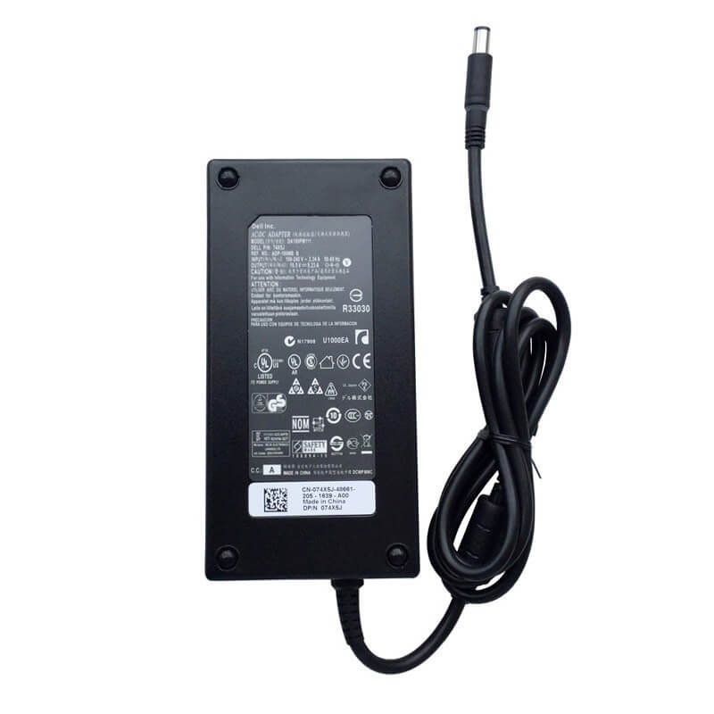 DELL Part 45G4G Original DELL 180W AC Adapter, Charger, DLTA, 7.4mm, L6, V2, E4 (Includes 0.5m Power Cord) [045G4G]