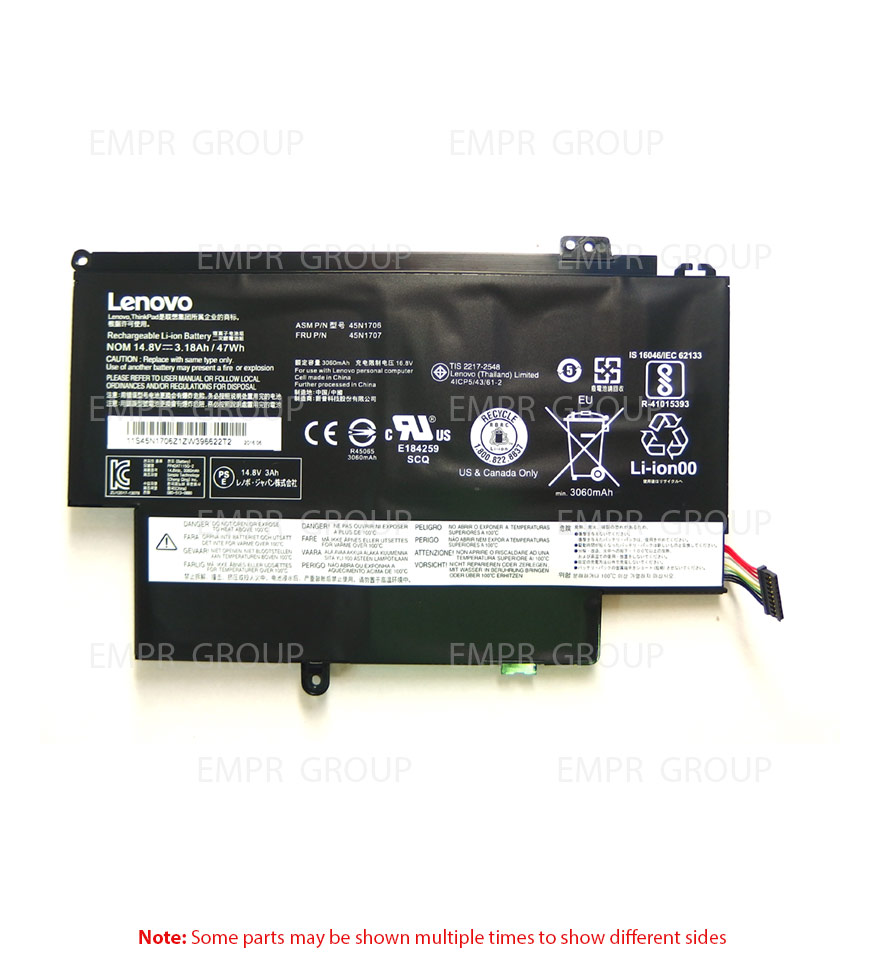 Genuine Lenovo Battery  45N1707 ThinkPad Yoga (Type 20C0, 20CD)
