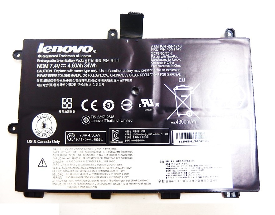 Lenovo ThinkPad Yoga 11e (Type 20D9, 20DA) BATTERY - 45N1749