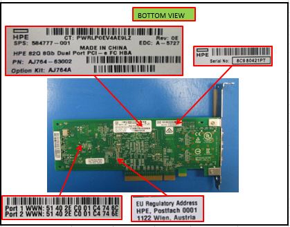 HPE Part 489191-001 HPE PCIe 2-port, 8GB, Fibre Channel (FC) 82Q (QLogic) host bus adapter (HBA) board - Has two fully independent 2/4/8 Gb auto-negotiation short wave laser LC ports - Requires one low profile (or full height) x8 PCIe slot. <br/><b>Option equivalent: AJ764A</b>