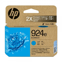 HP 924e EvoMore Cyan High Capacity Ink Cartridge 4K0U7NA for HP Officejet Pro 8120 Printer