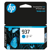 HP 937 Cyan ink 4S6W2NA for HP Officejet Pro 9120e Printer