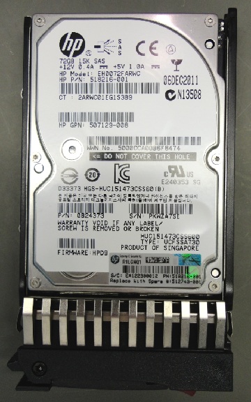 HP DL360G5 4M CTO Chassis - 399524-B21 Drive 512743-001