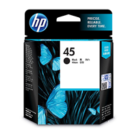 HP 45 Black Ink Cartridge (833 pages) - 51645AA for HP Printer
