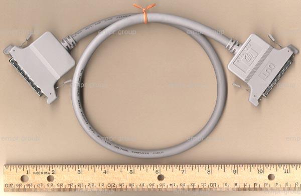 HPE Part 5182-9869 Cable assembly - 68-pin (M) connector with latch/clips to 68-pin (M) connector with latch/clips - 60.3cm (23.8-in) long - For interconnecting two J32xx series hubs together - A maximum of two of the longer cables can be used in a stack