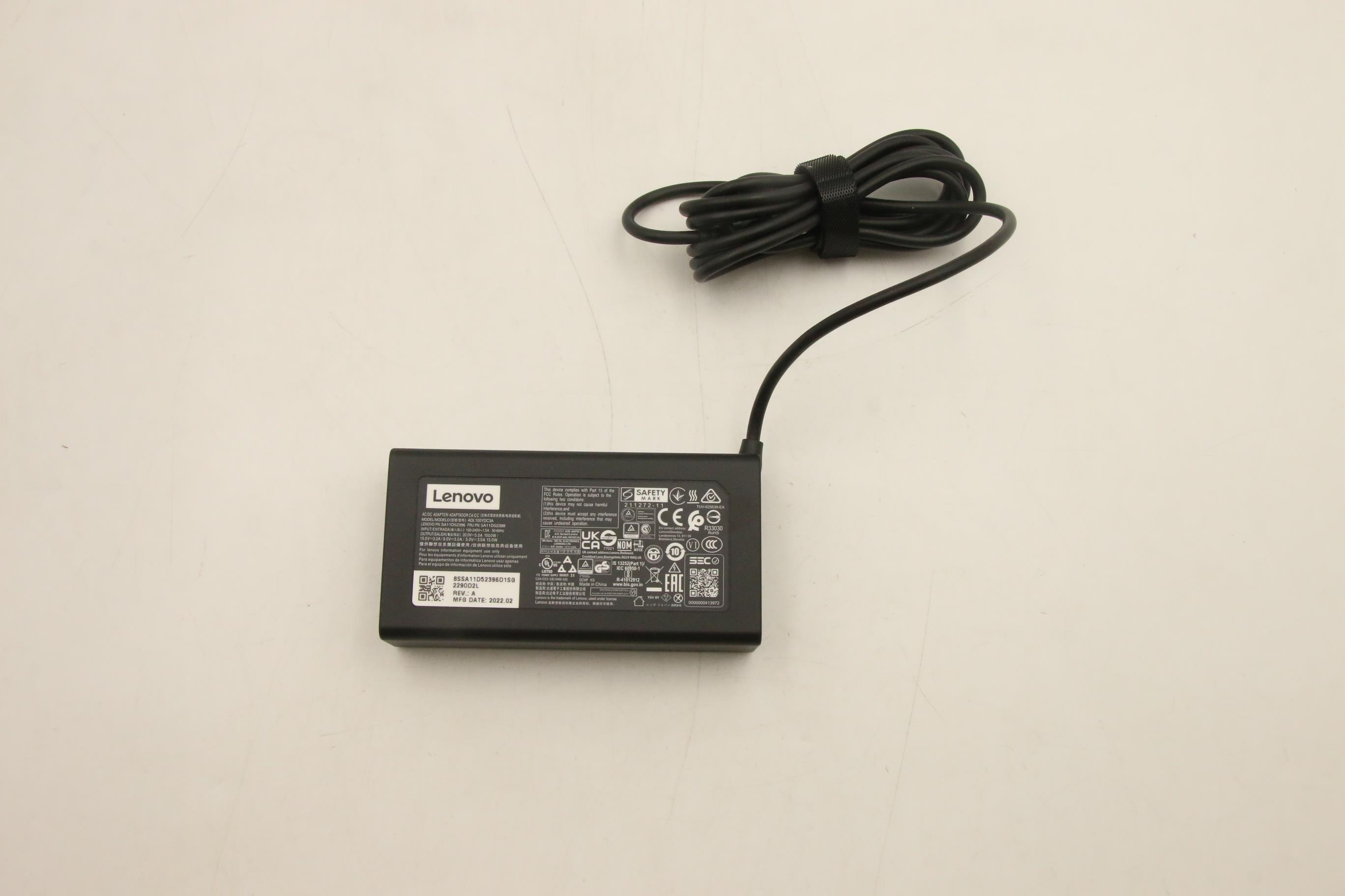 Lenovo ThinkPad P16s Gen 1 (21BT, 21BU) Laptop Charger (AC Adapter) - 5A11D52398