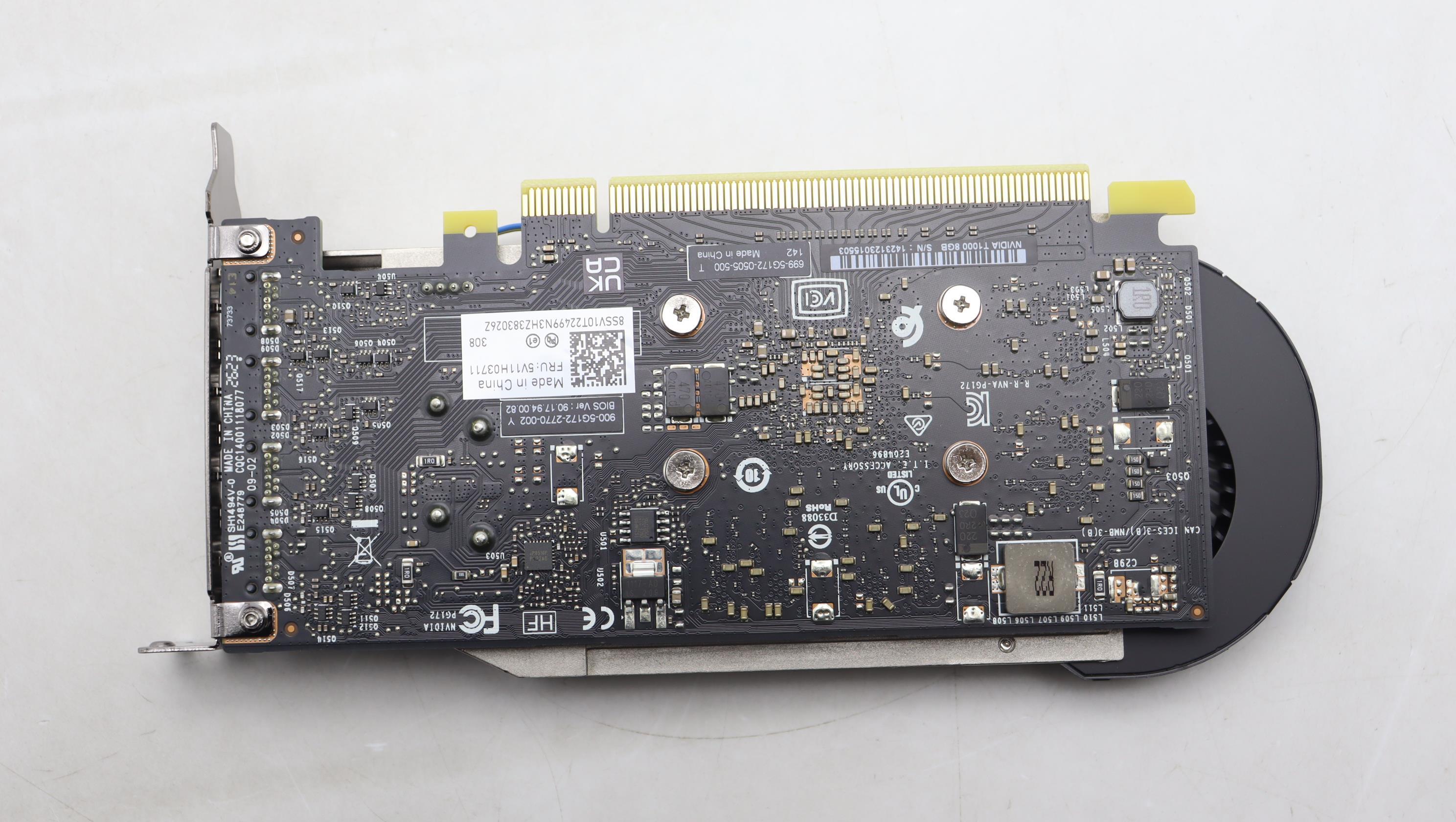5A71J82057 - Original Lenovo VIDEO_CARD T1000 8GB with 65W thermal