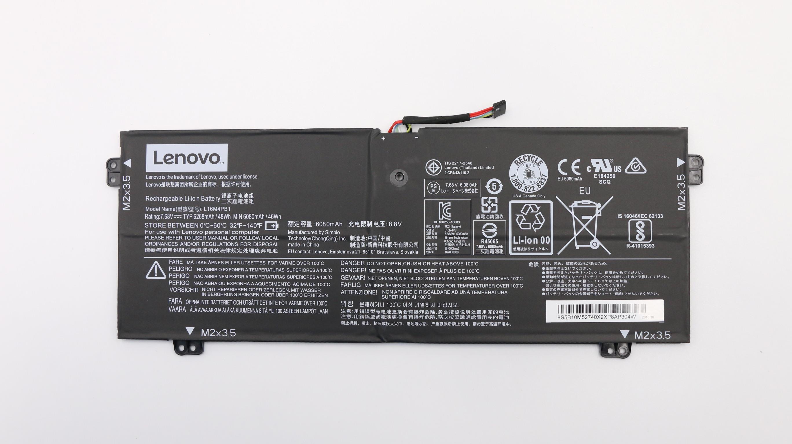 Lenovo IdeaPad Yoga 720-13IKB Laptop BATTERY - 5B10M52738