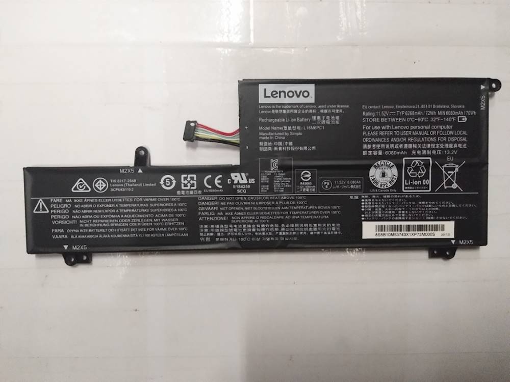 Genuine Lenovo Battery  5B10M53743 Yoga 720-15IKB Laptop (ideapad)