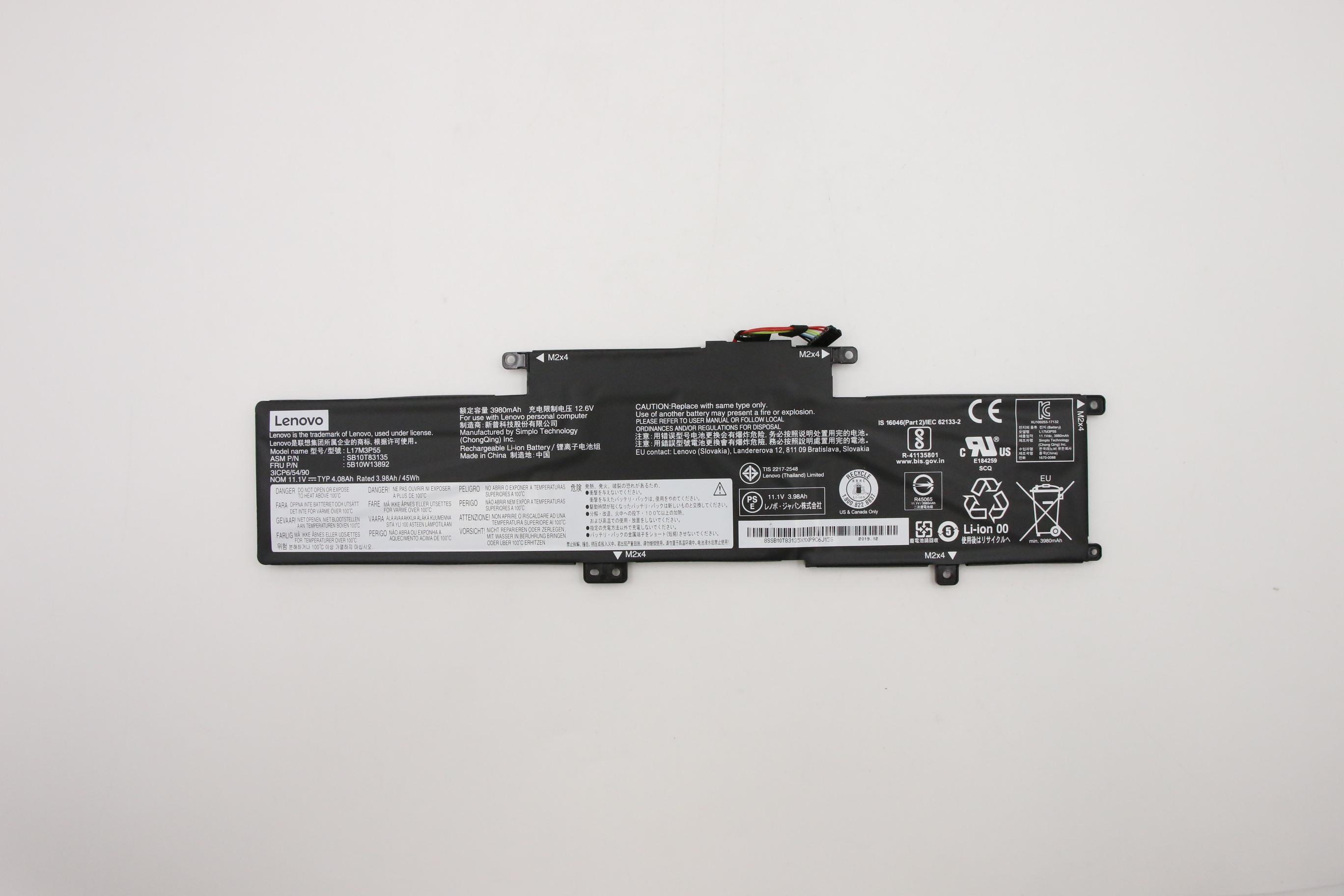 Genuine Lenovo Battery  5B10W13892 L390 Yoga (type 20NT, 20NU) Laptops (ThinkPad)