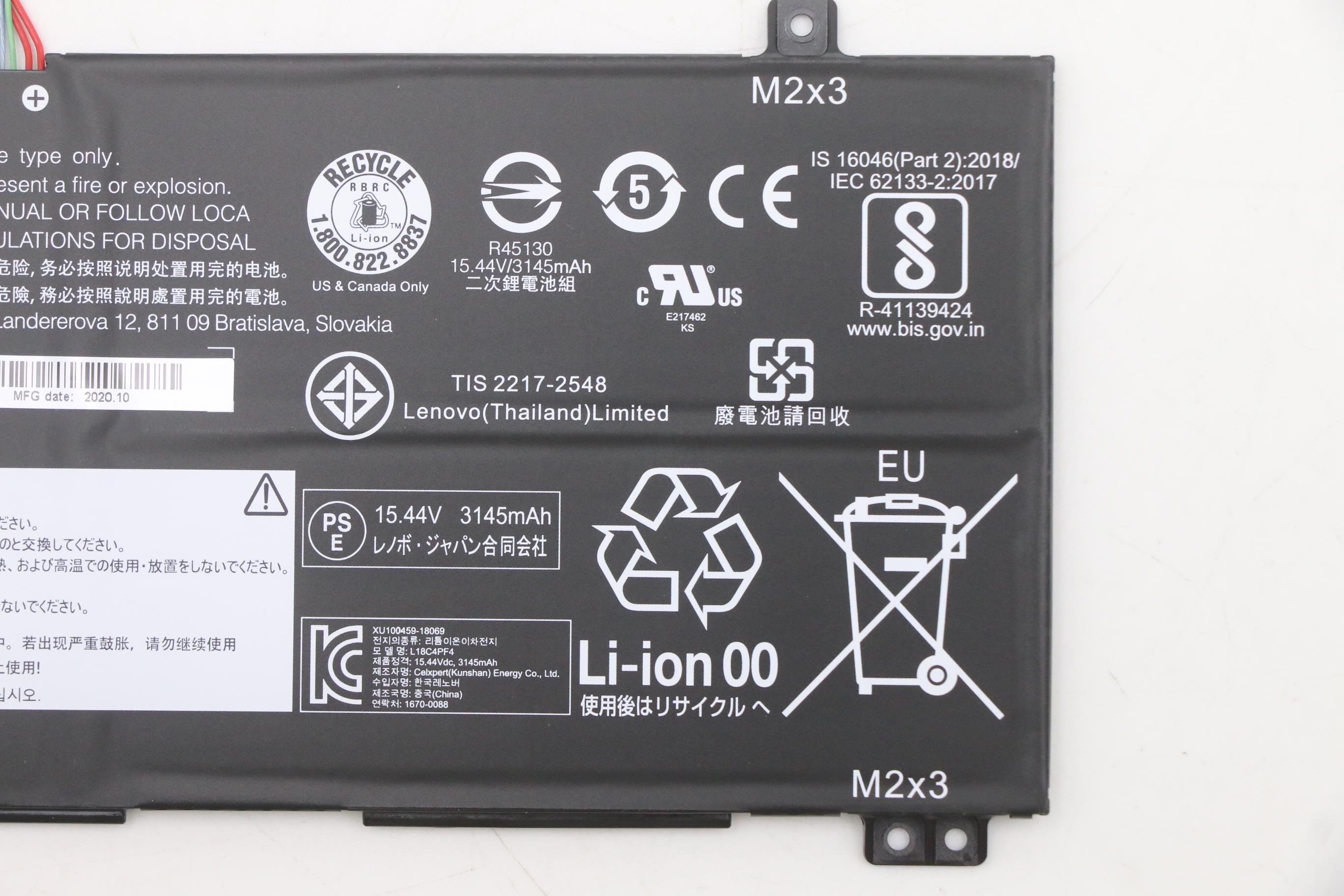 5B10W67221 - Original Lenovo Battery S540 CP/C L18C4PF4 15.44V 50Wh 4cell bty