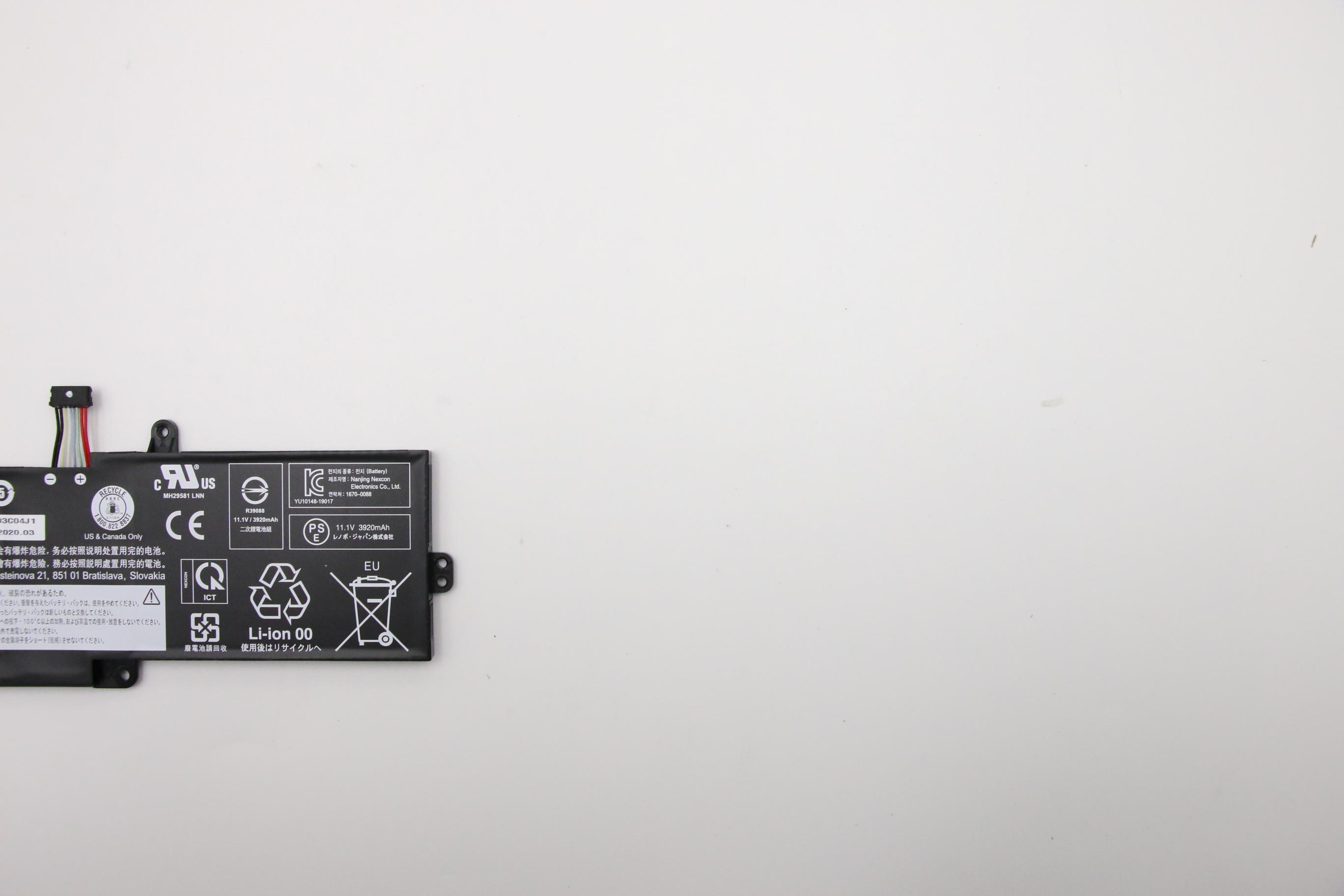 5B10X02599 - Original Lenovo 3-Cell Battery 45Wh, 11.1V, L19L3PF5