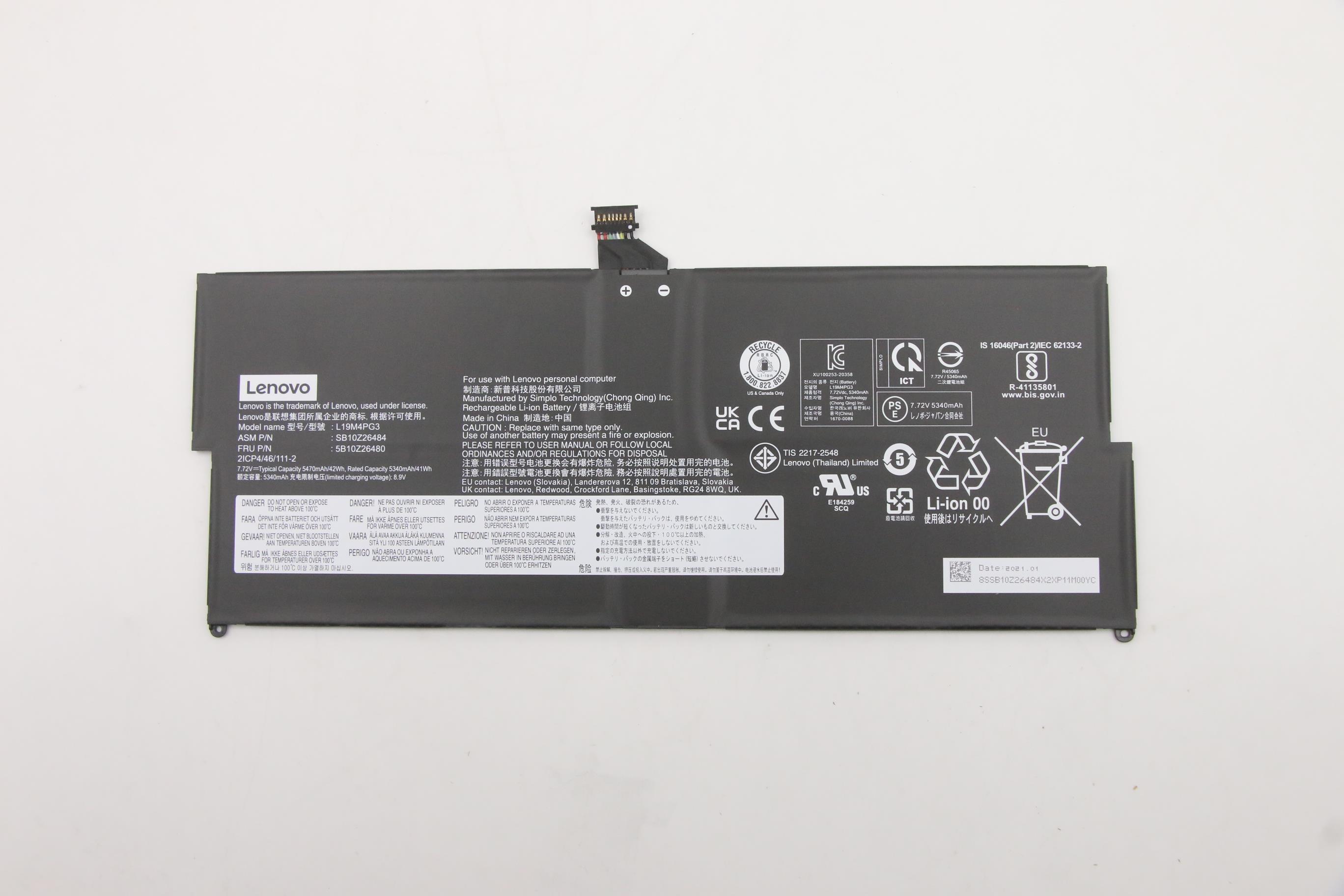 Lenovo  battery 5B10Z26480