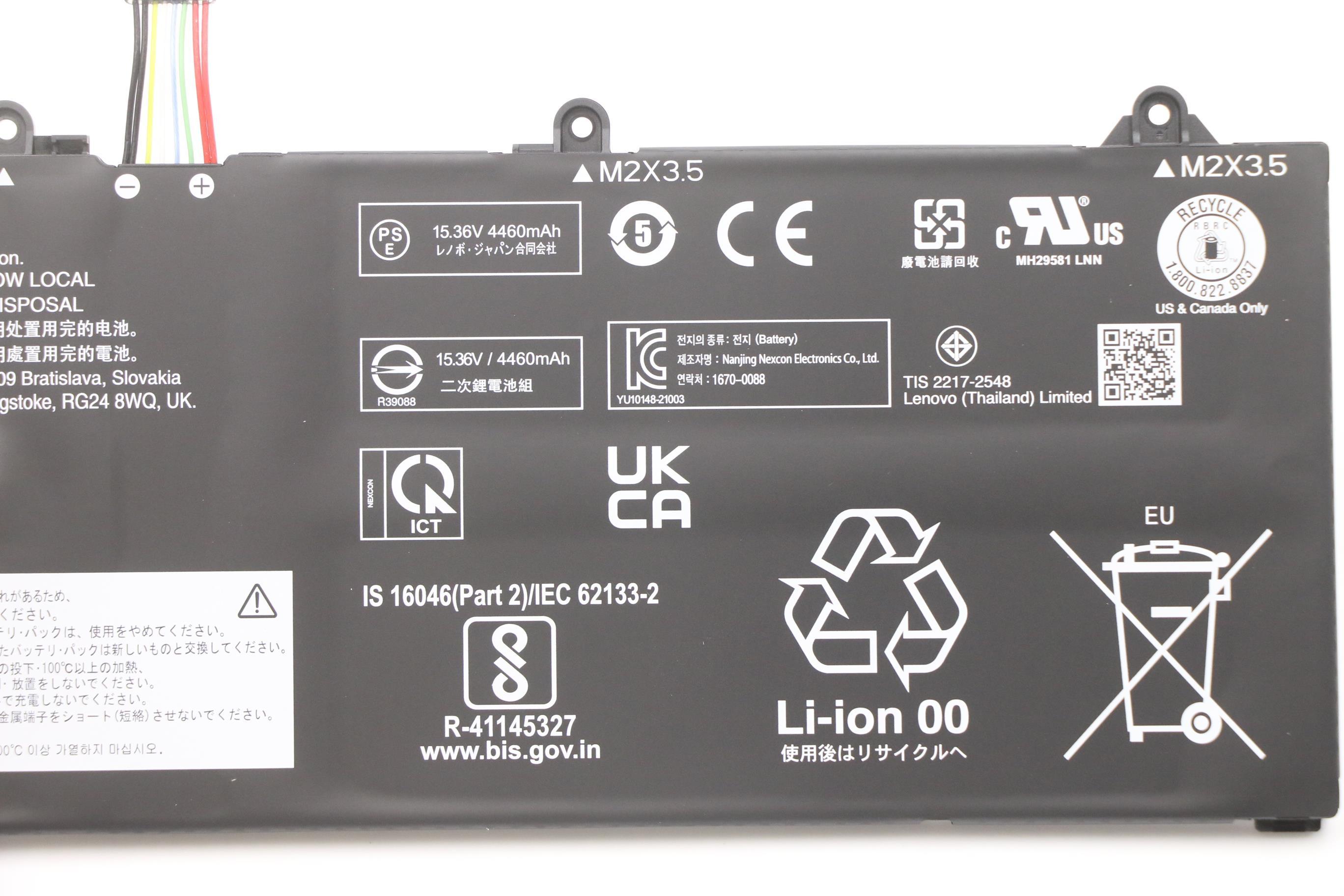 Lenovo Part  Original Lenovo Battery TB-16pro LGC L20L4PD3 15.36V 71Wh 4cellL20L4PD3 SB11C04260