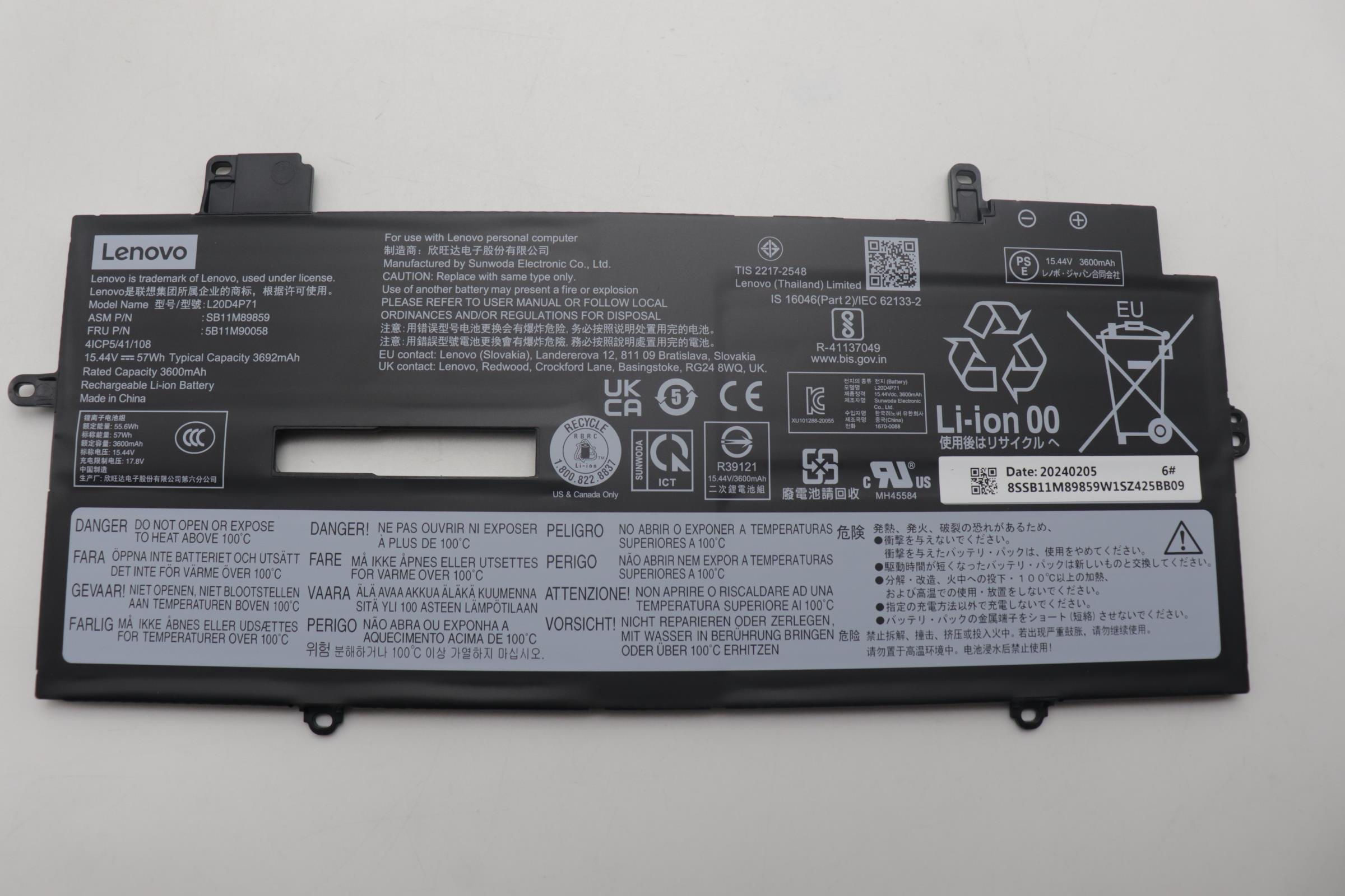 Lenovo  battery 5B11M90058