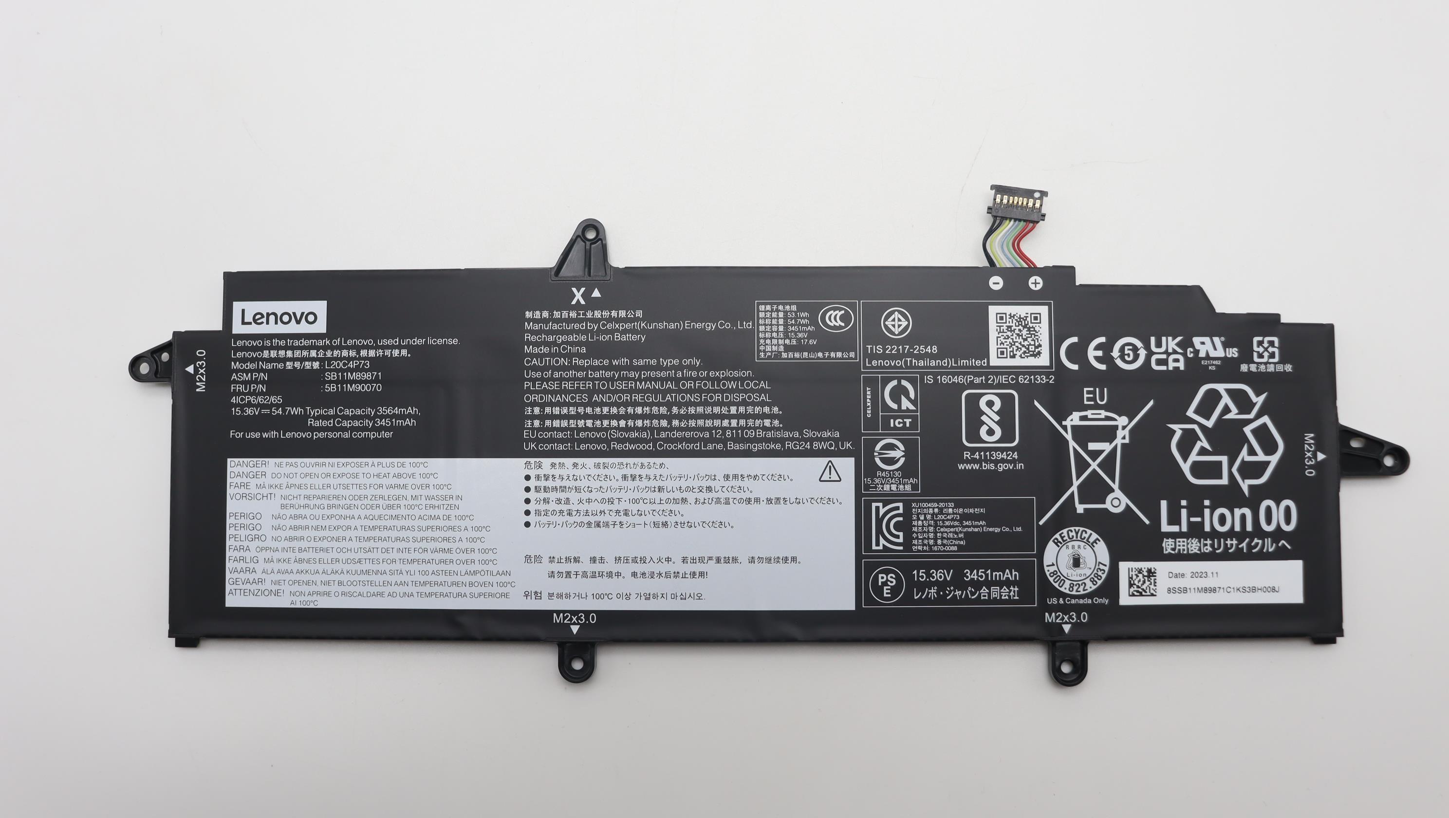 Lenovo  battery 5B11M90070