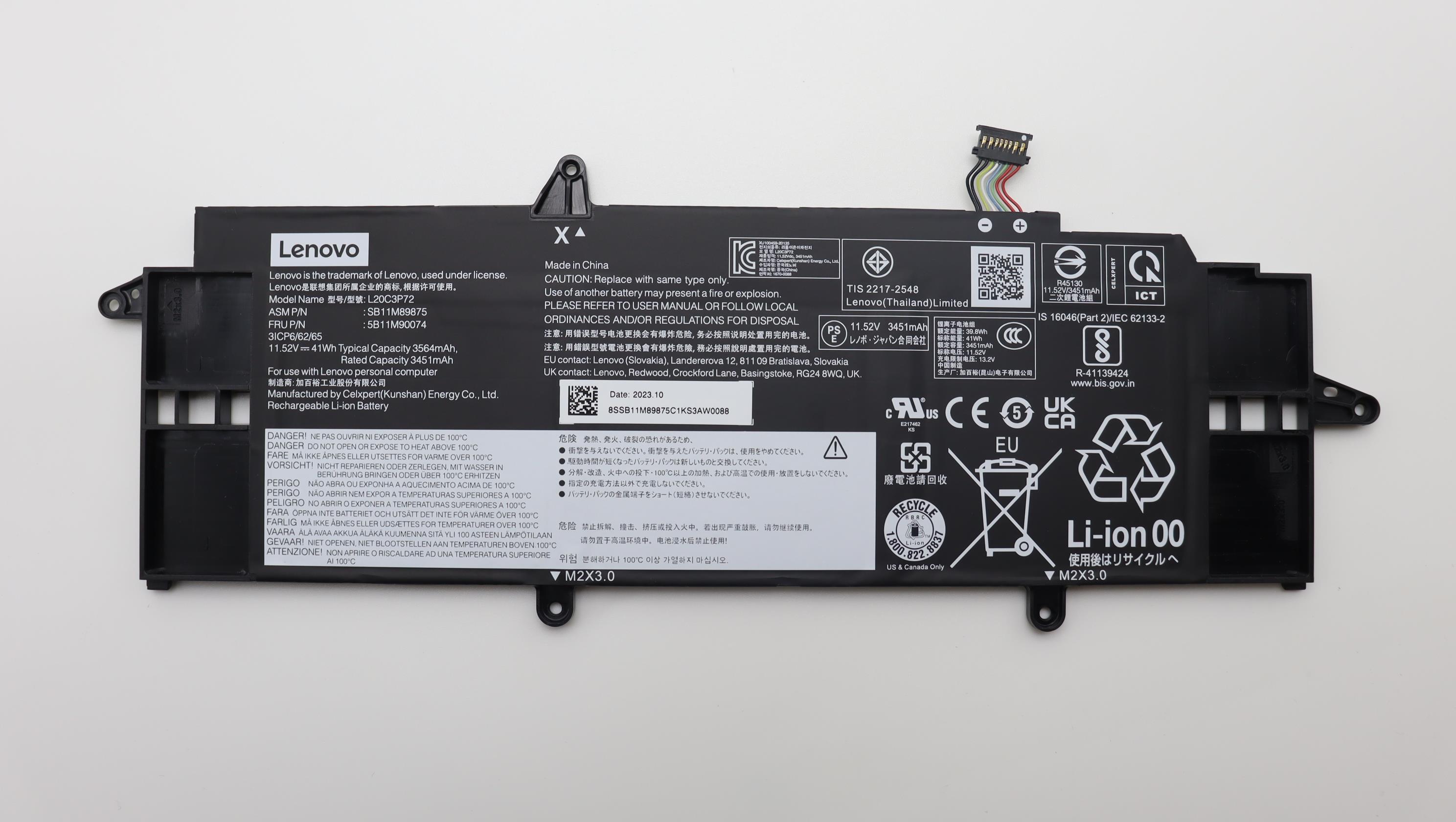 Lenovo  battery 5B11M90074