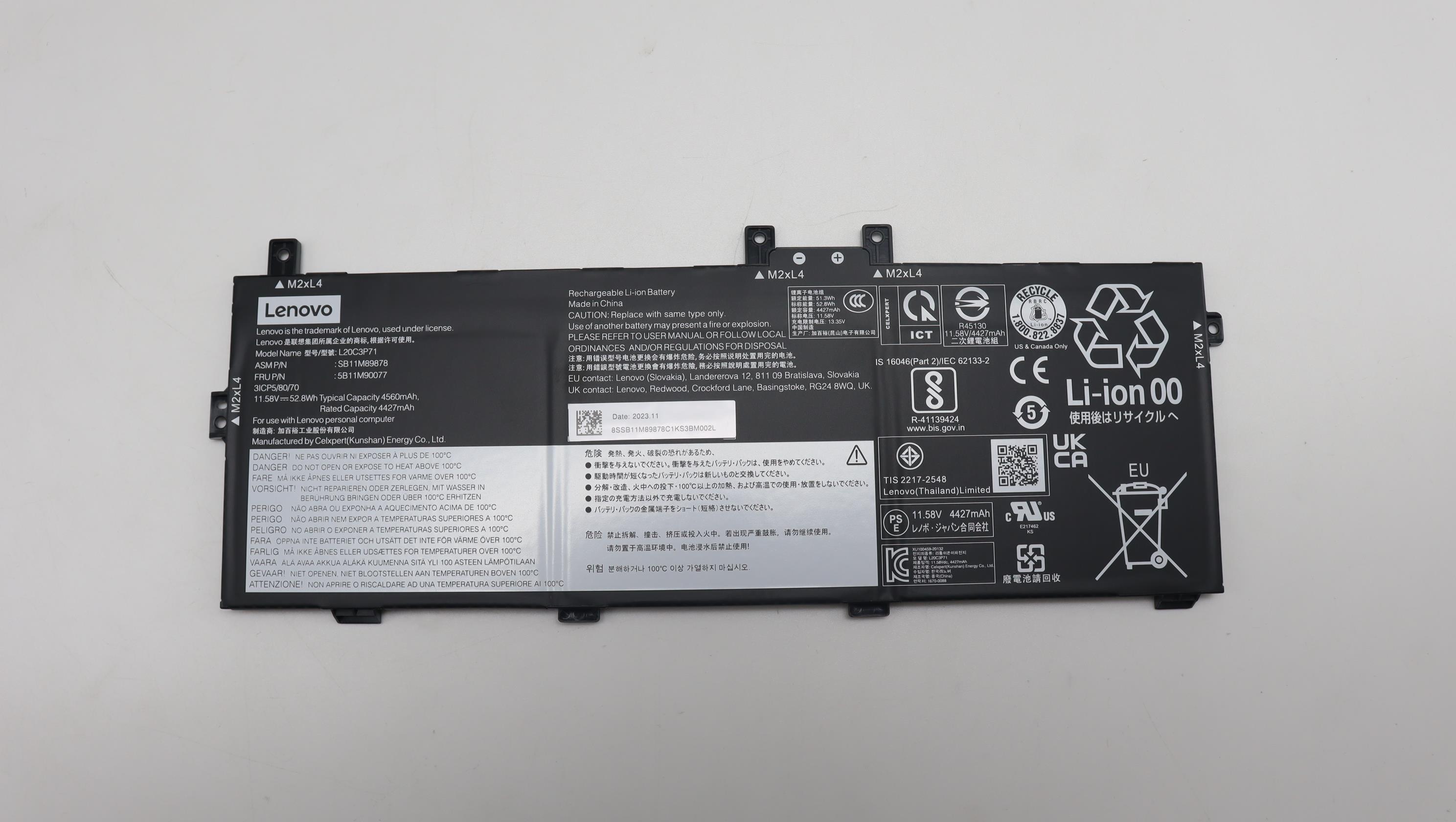 Lenovo  battery 5B11M90077