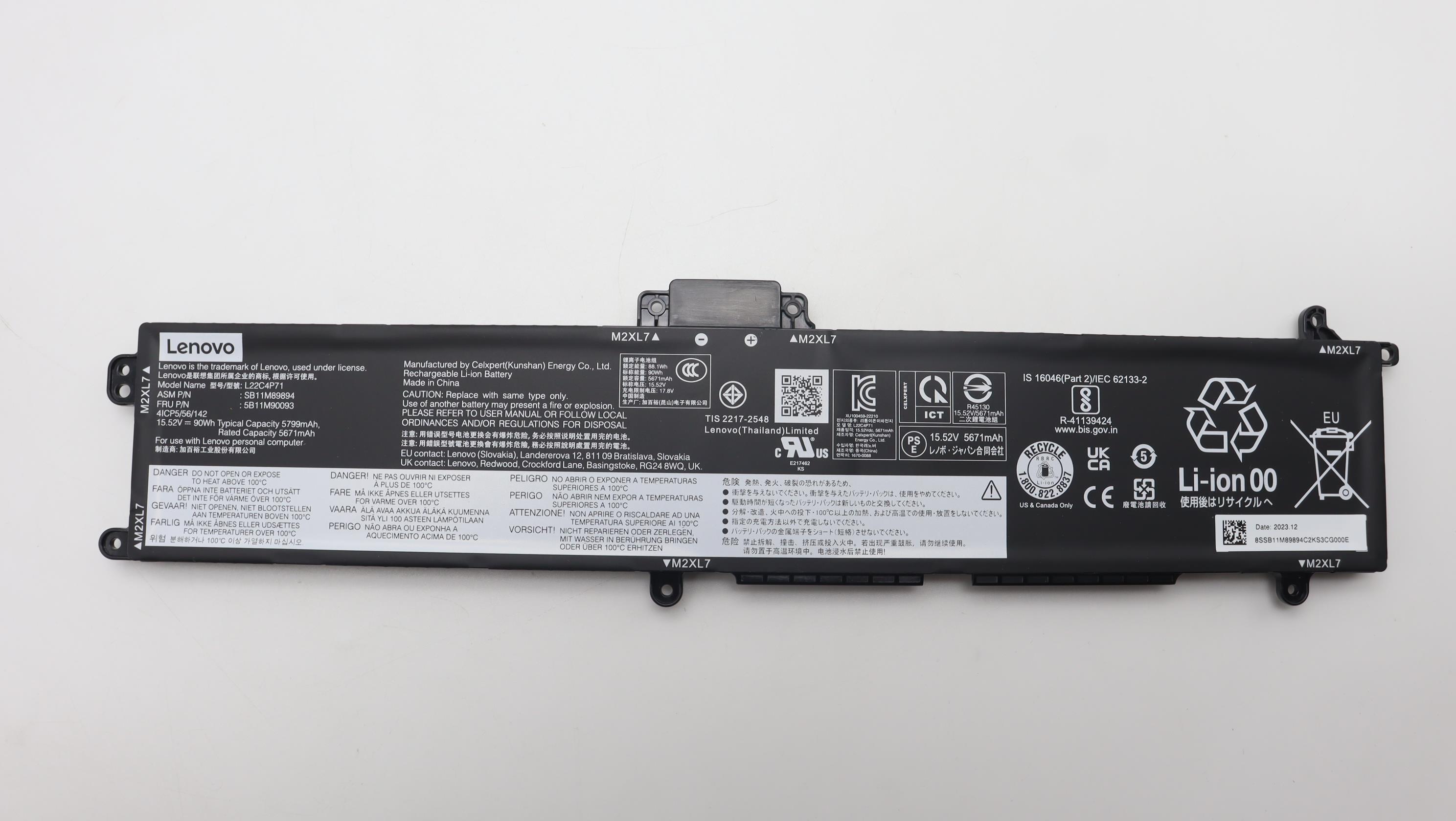 Lenovo  battery 5B11M90093