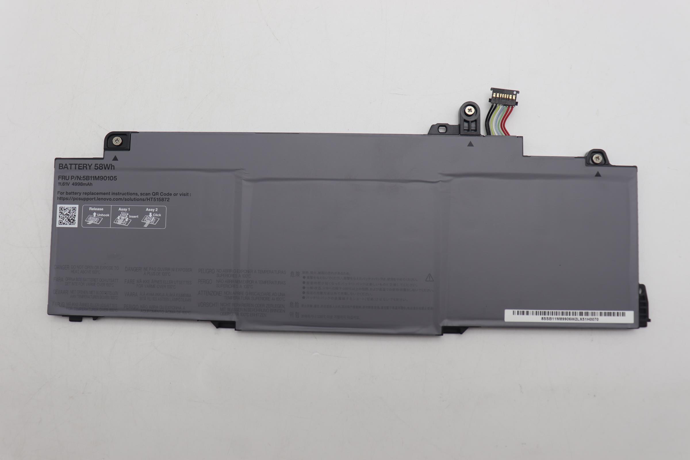 5B11M90105 - Original Lenovo Battery Internal, 3c 58Wh, LiIon, SWD, L24D3P73