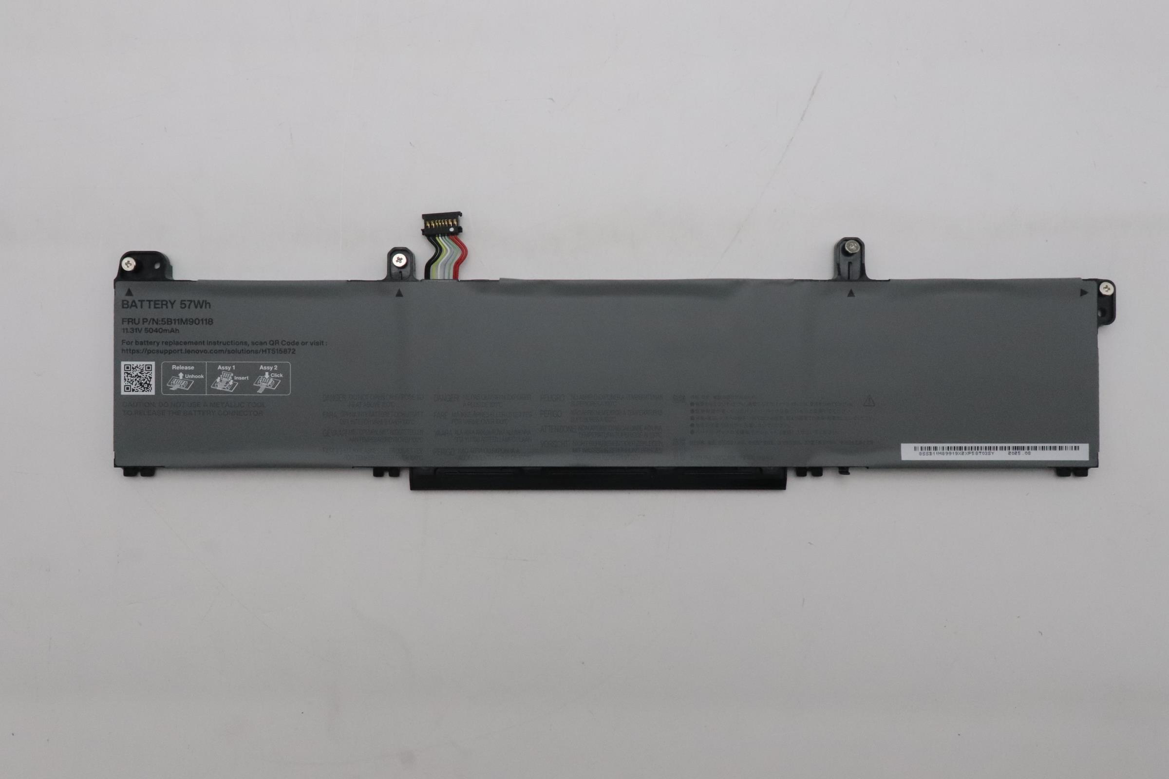 5B11M90118 - Original Lenovo Battery Internal, 3c 57Wh, LiIon, SMP