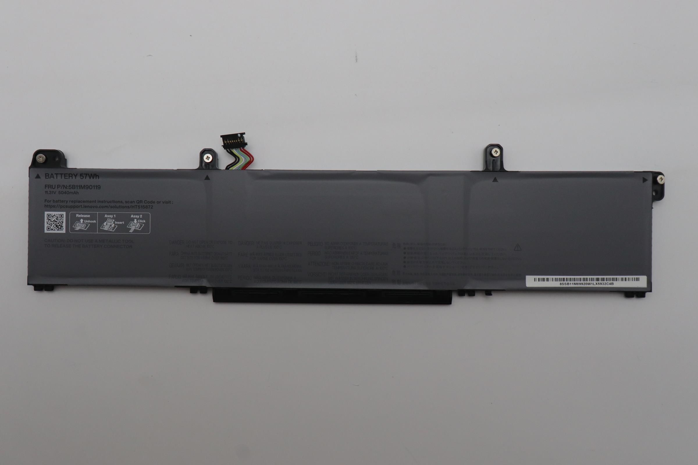 5B11M90119 - Original Lenovo Battery Internal, 3c 57Wh, LiIon, SWD