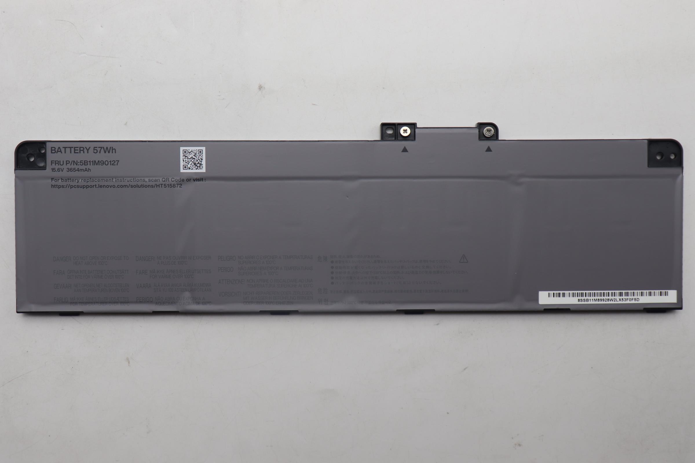 5B11M90127 - Original Lenovo Battery Internal, 4c 57Wh, LiIon, SWD, L24D4P71