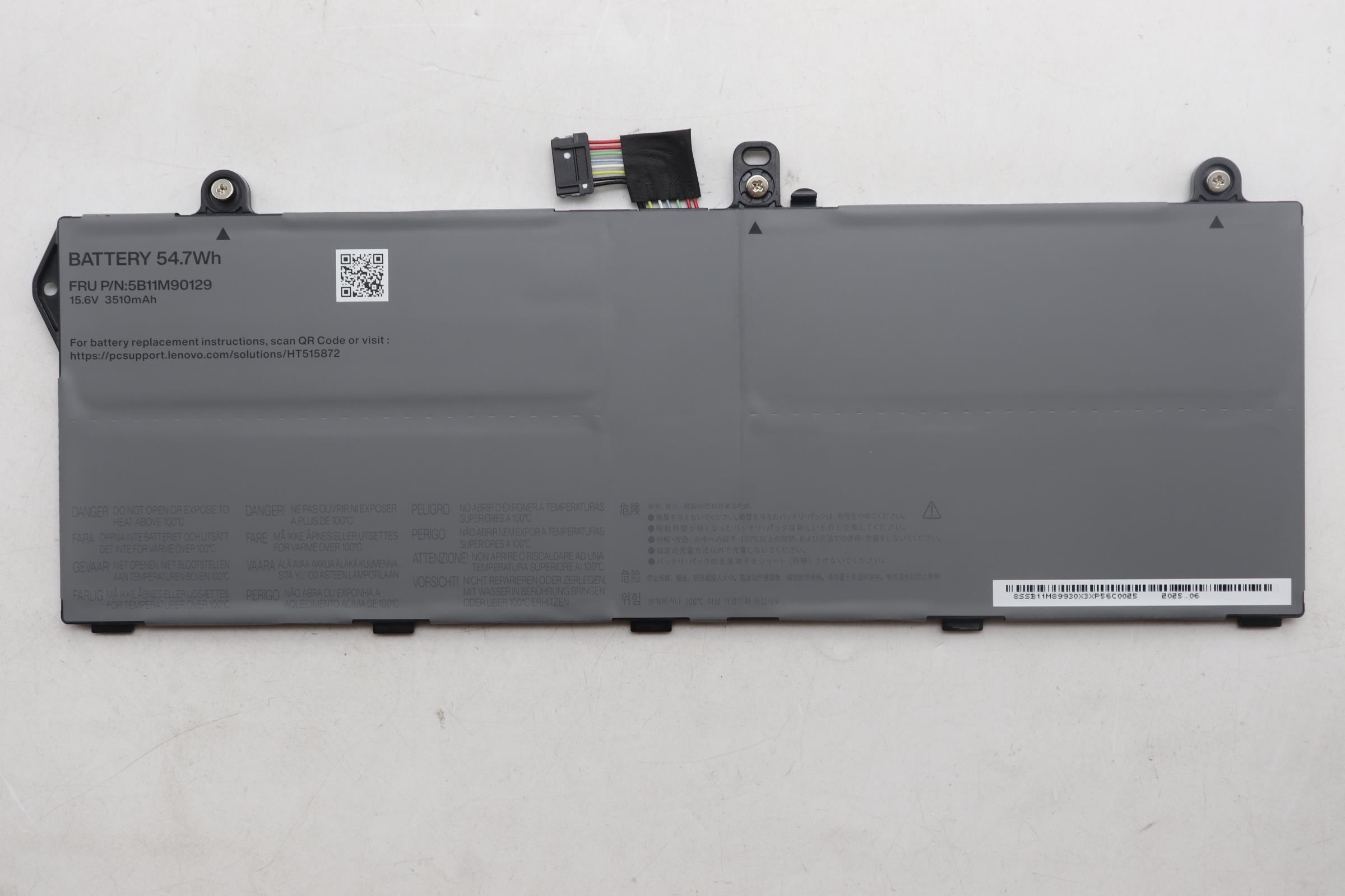 5B11M90129 - Original Lenovo Battery Internal, 4c 54.7Wh, LiIon, SMP, L24M4P72