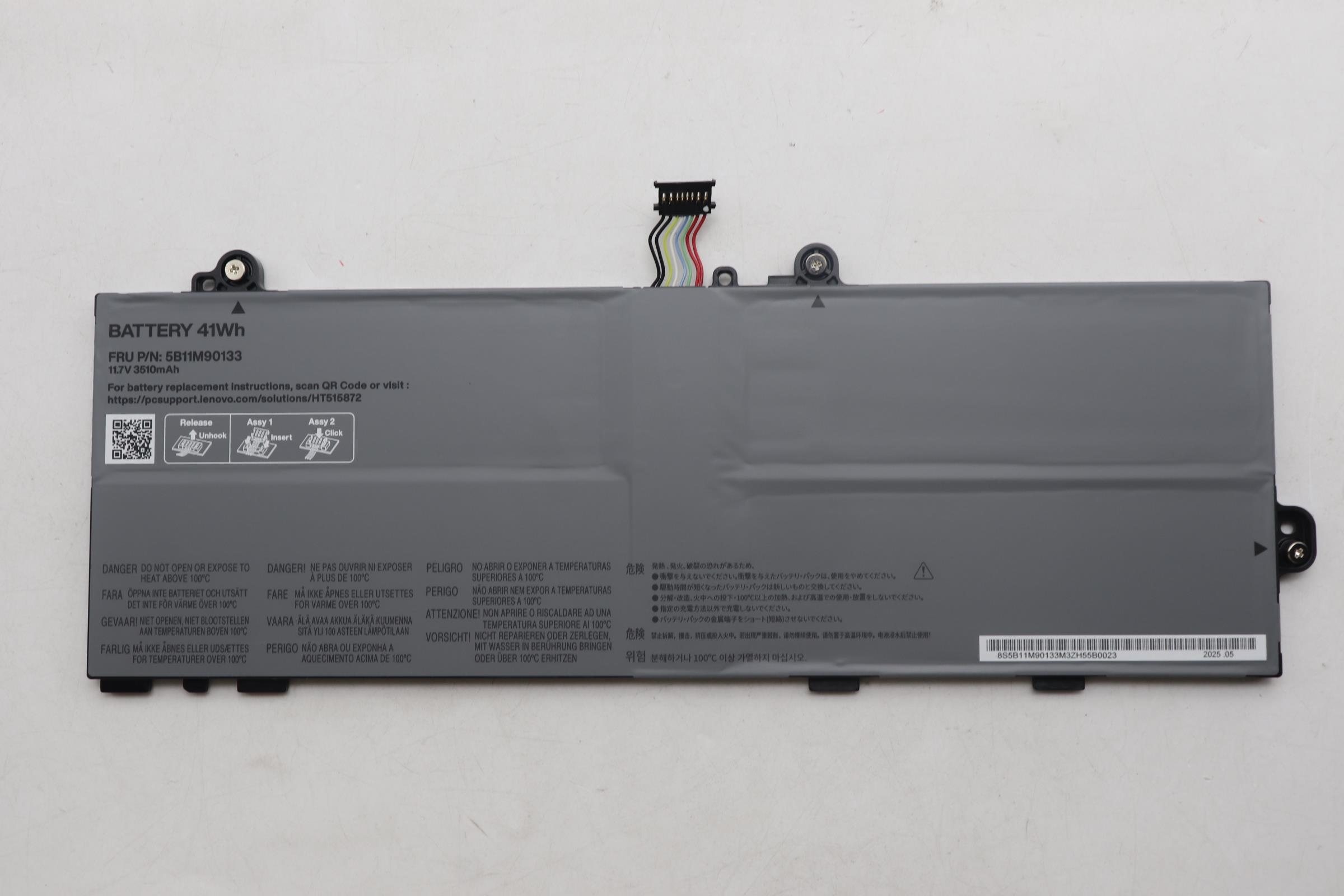 5B11M90133 - Original Lenovo Battery Internal, 3c 41Wh, LiIon, CosMx
