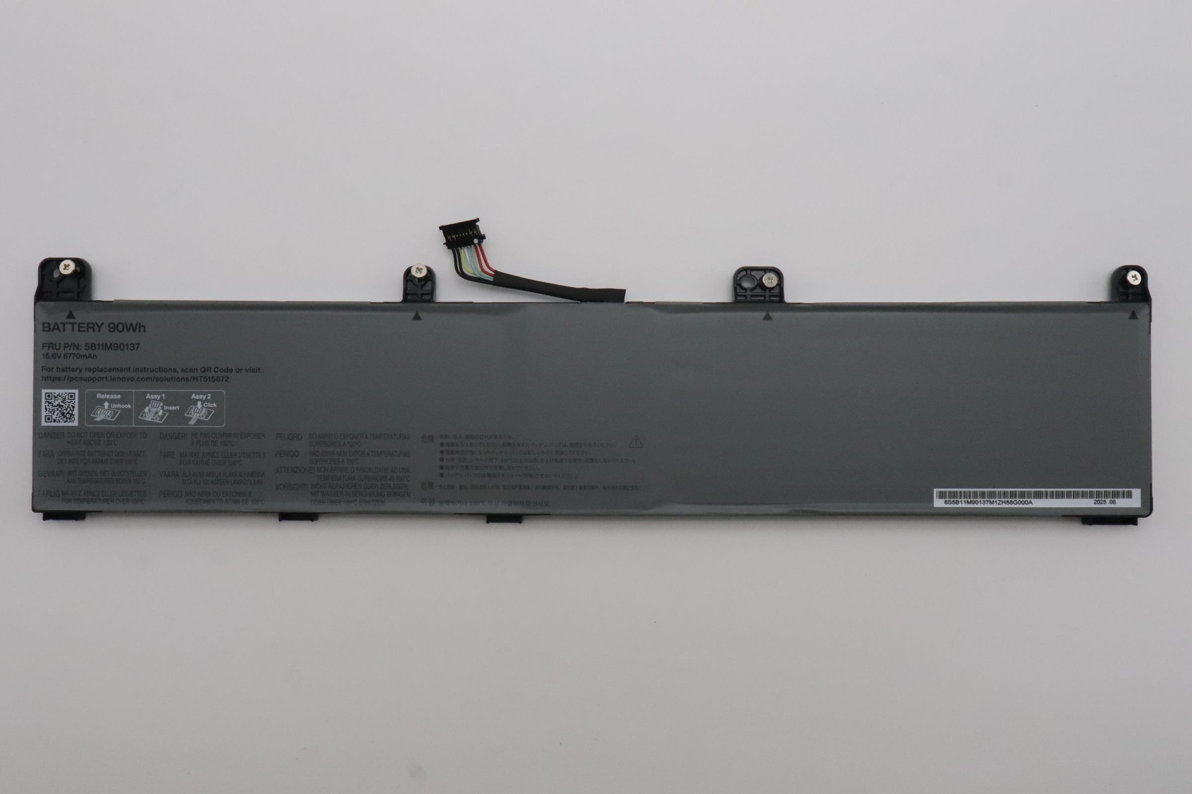 5B11M90137 - Original Lenovo Battery Internal, 4c 90Wh, LiIon, CosMX