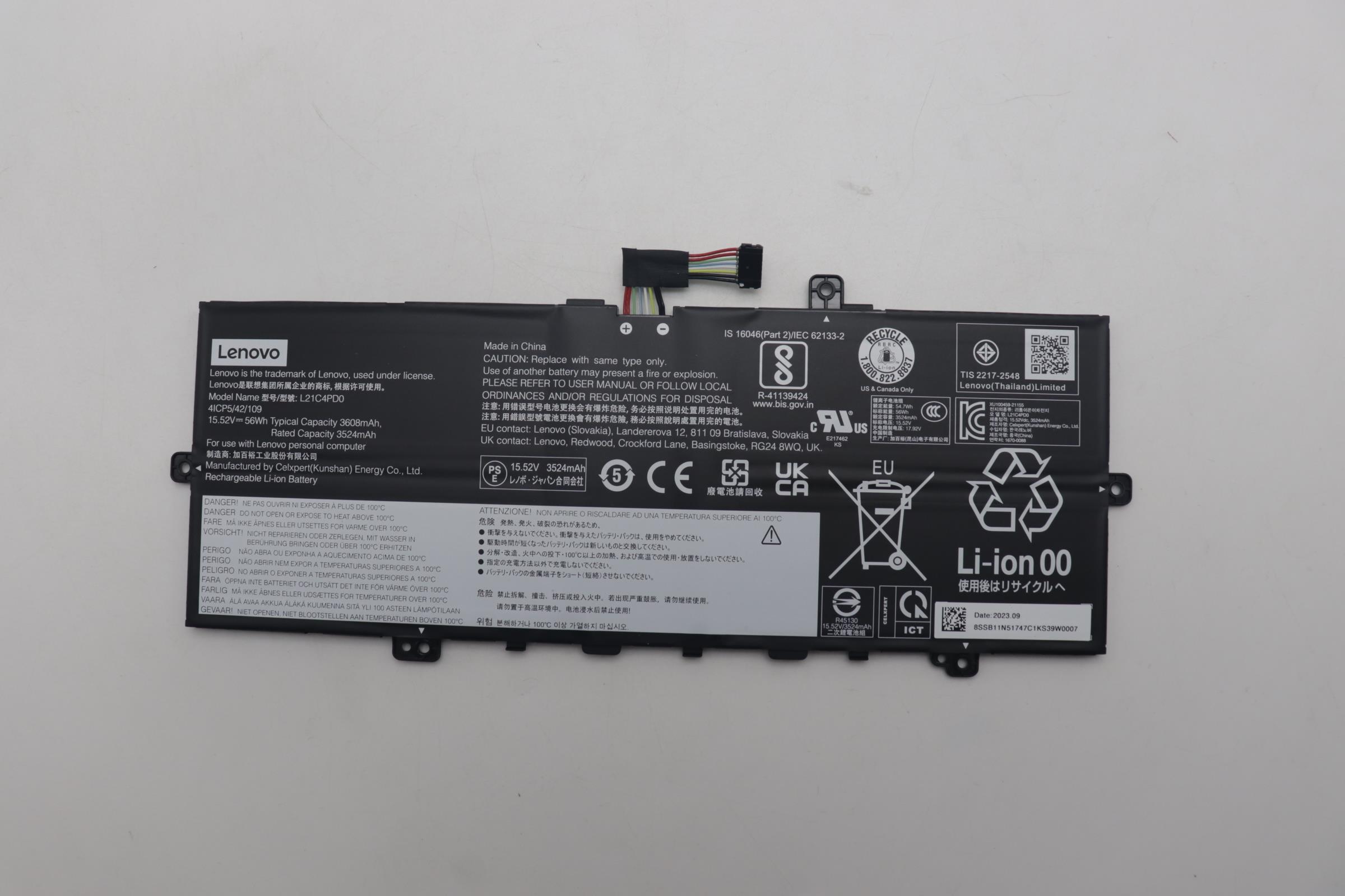 Lenovo  battery 5B11N51750