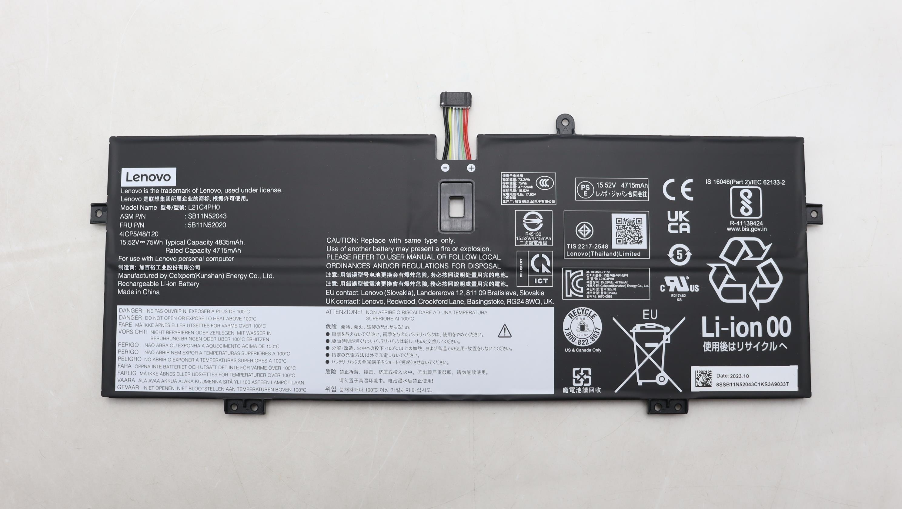 Lenovo  battery 5B11N52020