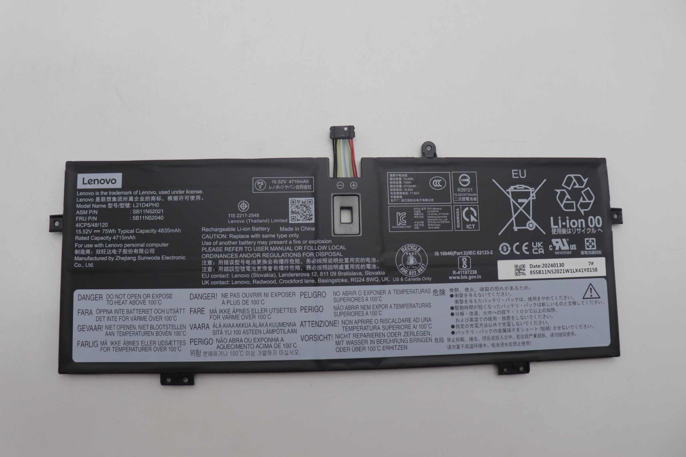 Lenovo  battery 5B11N52040