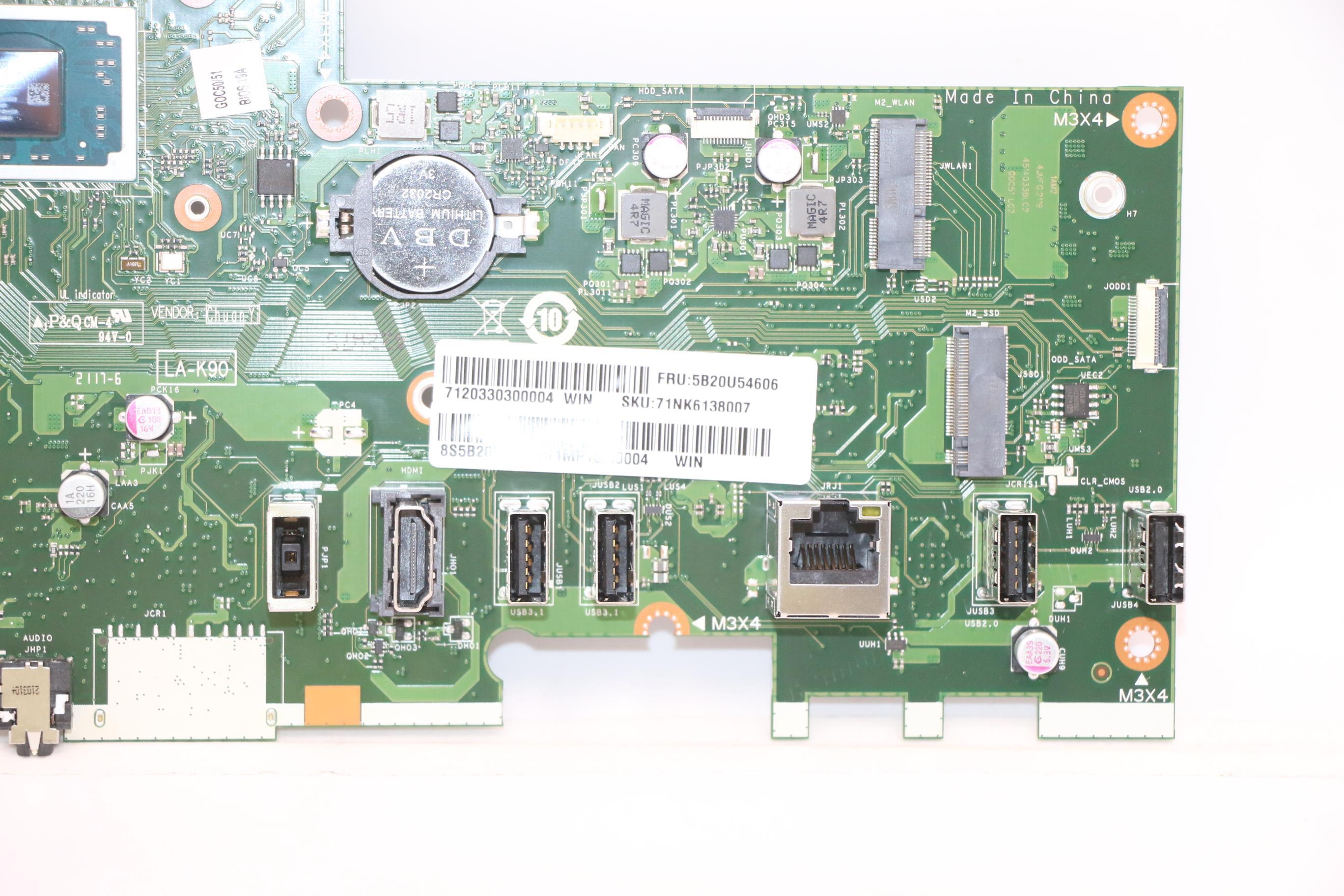 5B20U54606 - Original Lenovo Motherboard A360-24ADA Ath-3050U,UMA,HDMI OUT, WIN DPK