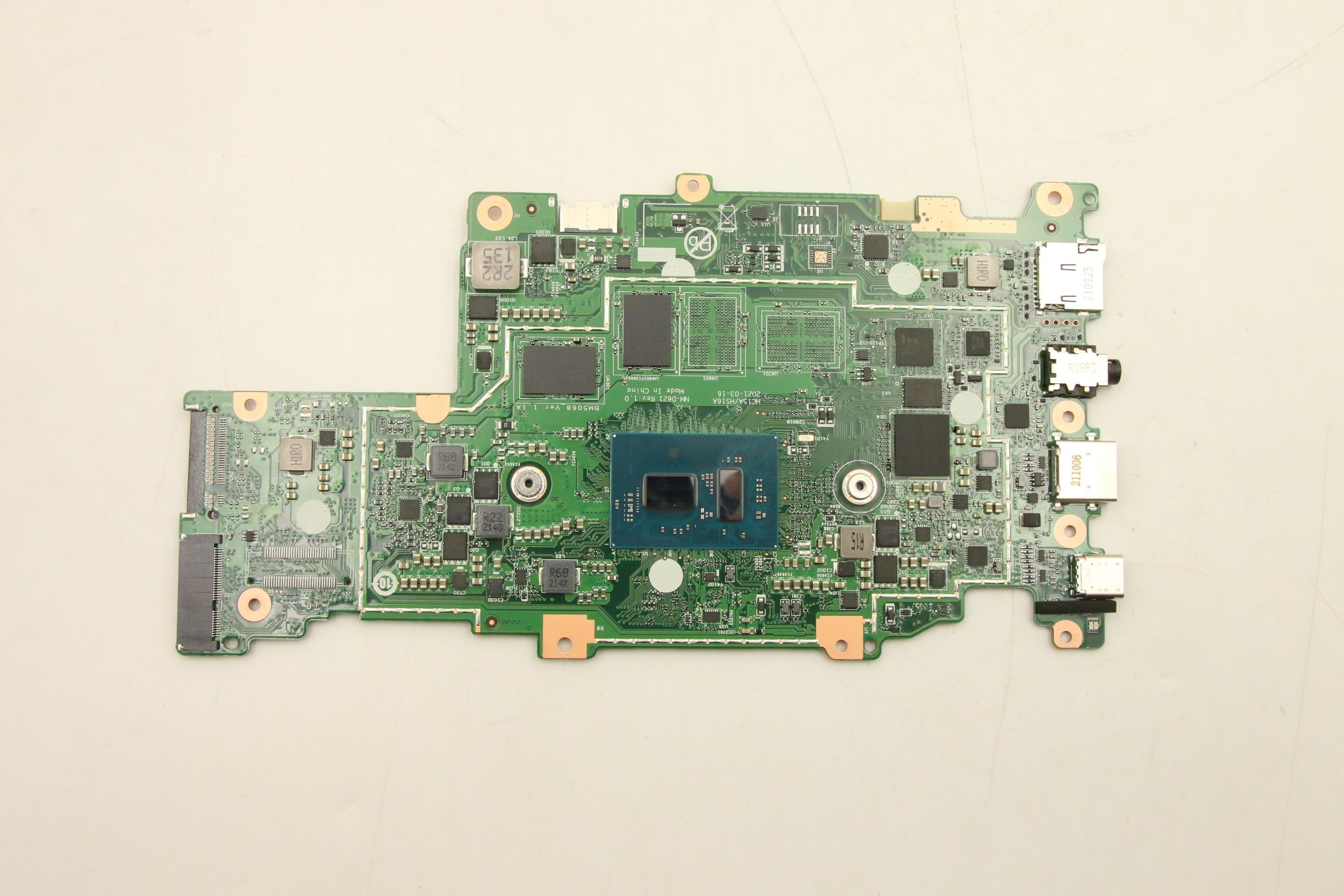 5B21C99669 - Original Lenovo Tudor Intel 1.0 Chrome FRU BDPLANAR_Intel Celeron N5100  Processor (1.1GHZ, 4C) on Mother Board, 2933MHz,  UMA , 4G onboard memory, 32G EMMC,on board, No WWAN,Richtek